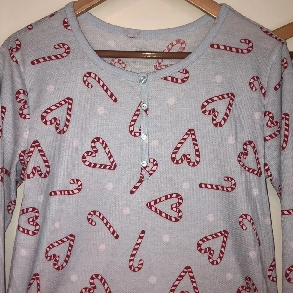 Girls Christmas Pajamas Candy Canes Size Girls18/20 NWOT